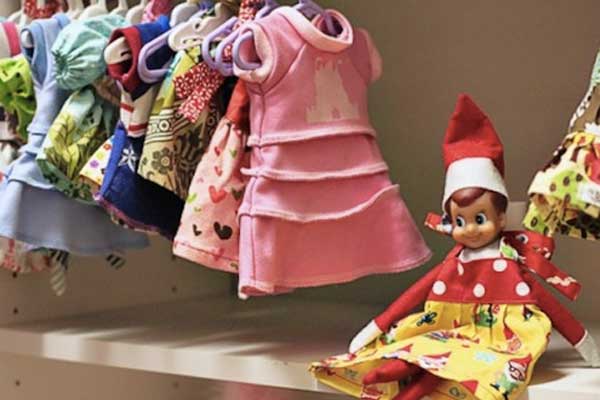 Elf in dolls clothes