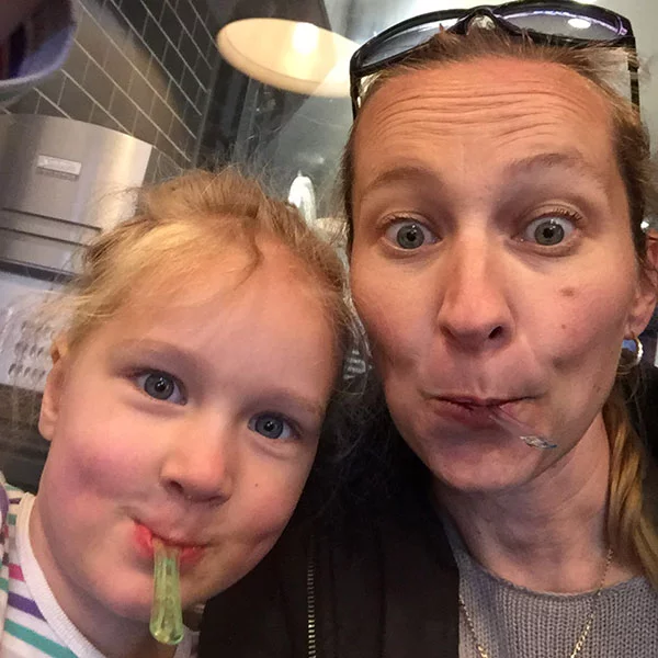 Sarah Levett silly face