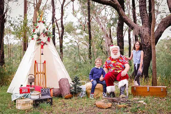 Santa inthe Bush Photo Session