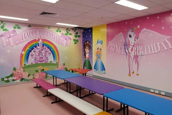 Wizzy World Frenchs Forest indoor playcentre party room