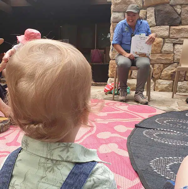 Story time at Wildflower Garden