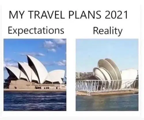 Travel meme covid
