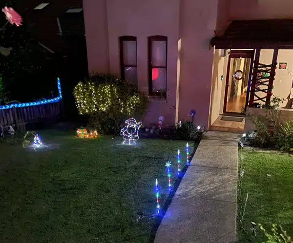 Christmas lights on Austin Street, Lane Cove