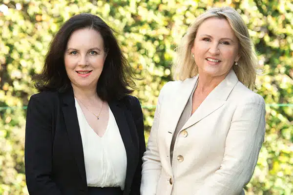 Janine De Saxe and Margie O'Neill, Founders of De Saxe O'Neill Family Lawyers
