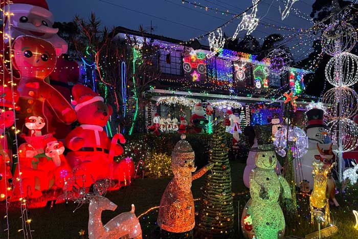 Just one of the amazing Christmas Lights house on Borgnis Street, Davidson