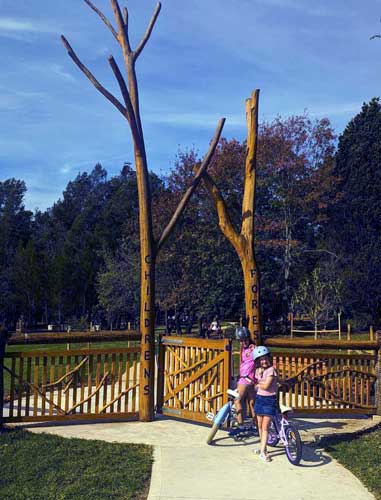 Entering the Children's Forest Fagan Park