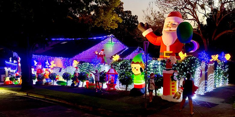 Christmas lights in Mosman