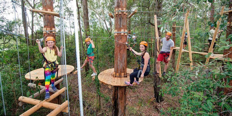 treetops high ropes course